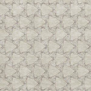 HomeRoots 10' Beige and Brown Geometric Area Rug - Washable, UV Protected, Durable for Homes with Kids & Pets 676038