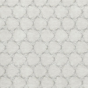 HomeRoots 5' X 8' Ivory & Charcoal Geometric Area Rug - Washable, UV Protected, Perfect for Busy Households! 676052