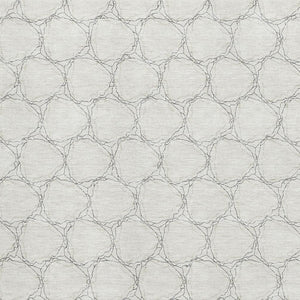 HomeRoots 9' X 12' Ivory & Charcoal Geometric Area Rug - Washable, UV-Protected, Perfect for Families & Pets! 676055