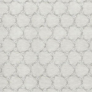 HomeRoots 10' X 14' Ivory and Charcoal Geometric Area Rug - Washable, UV Protected, Perfect for Busy Homes! 676056