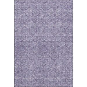 HomeRoots 8' X 10' Stylish Lavender & Ivory Geometric Area Rug - Washable, UV Protected, Durable & Soft! 676060
