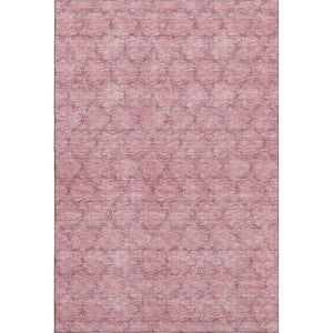 HomeRoots 5' X 8' Washable Pink and Purple Geometric Area Rug with UV Protection – Bold, Durable, and Stylish! 676070
