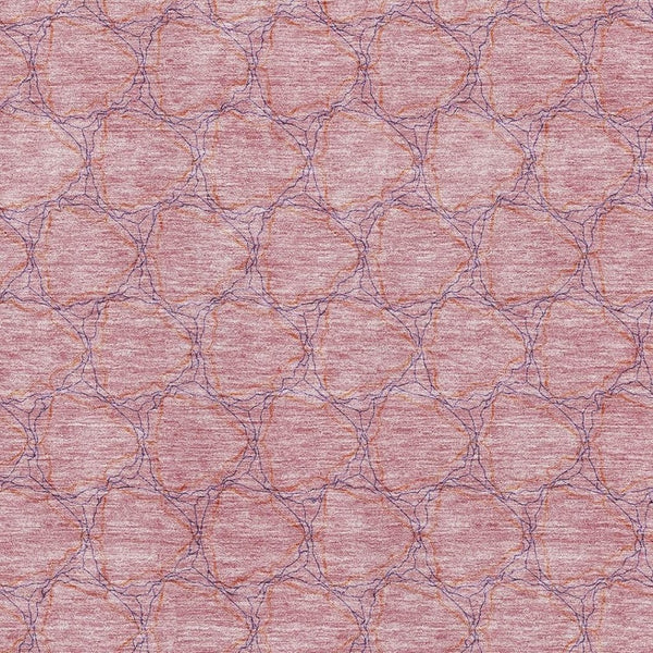 HomeRoots 5' X 8' Washable Pink and Purple Geometric Area Rug with UV Protection – Bold, Durable, and Stylish! 676070