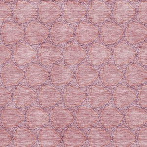 HomeRoots 8' X 10' Pink & Purple Geometric Area Rug - Washable, UV Protected, Stain Resistant for Busy Homes 676072