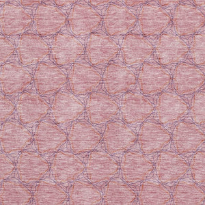 HomeRoots 9' X 12' Pink And Purple Geometric Area Rug - Washable, UV Protected, Durable Design for High-Traffic Homes 676073