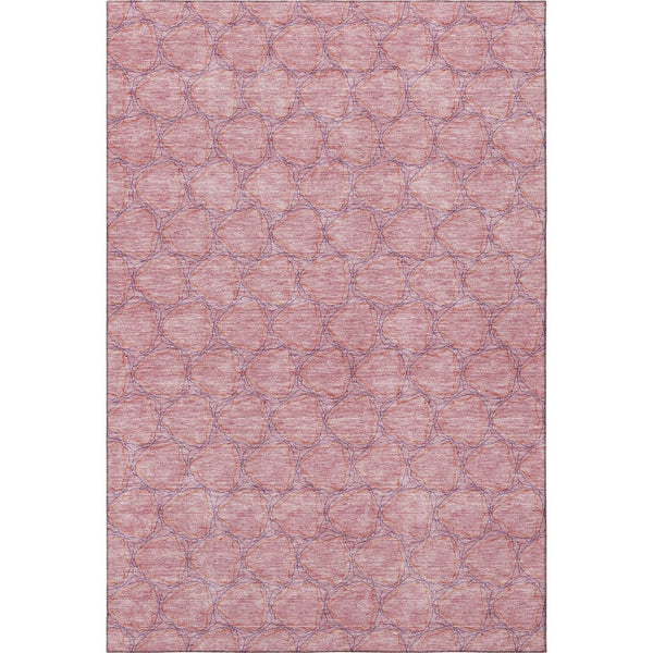 HomeRoots 10' X 14' Pink and Purple Geometric Washable Area Rug - Durable, Stain-Resistant, UV Protected Design 676074