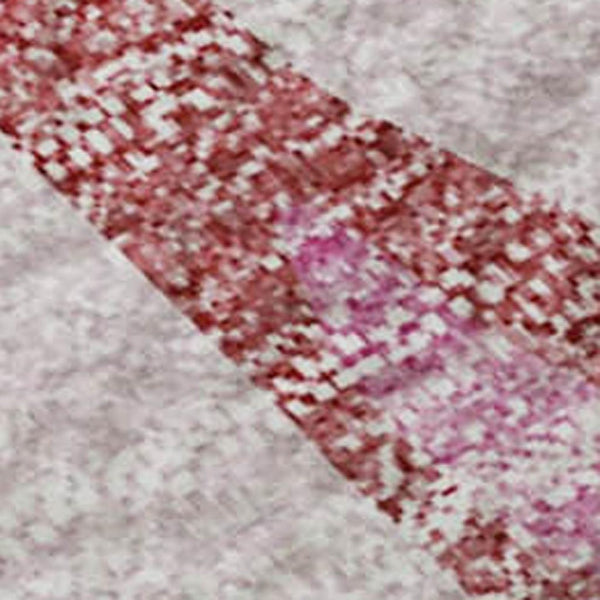 HomeRoots 9' X 12' Blush and Pink Abstract Area Rug - Washable, UV-Protected, Stylish & Durable for Homes 676121