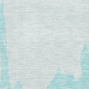 HomeRoots 9' X 12' Teal and Ivory Abstract Washable Area Rug - Durable, Stylish, Stain-Resistant for Homes 676169