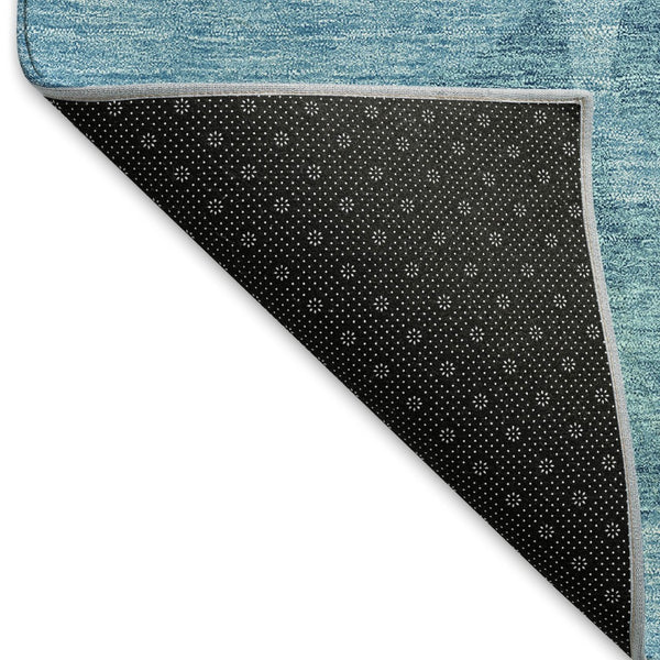 HomeRoots 10' Teal and Ivory Abstract Washable Area Rug - UV Protected, Easy-Care Design for Busy Homes! 676170