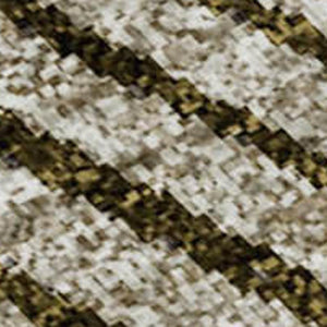 HomeRoots 9' X 12' Washable Geometric Area Rug in Brown, Beige & Gray - UV Protected for Modern Homes 676175