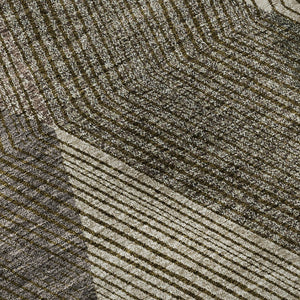 HomeRoots 10' Geometric Area Rug in Brown, Beige & Gray – Washable, Durable, UV-Protected for Homes with Kids 676176
