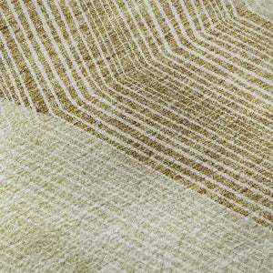 HomeRoots 5' X 8' Ivory Beige Tan Geometric Washable Area Rug - Stylish, Durable, UV Protected for Any Room! 676190
