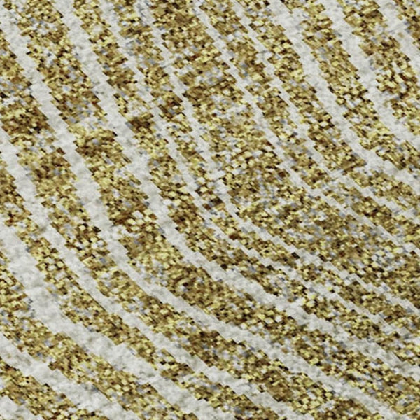 HomeRoots 5' X 8' Ivory Beige Tan Geometric Washable Area Rug - Stylish, Durable, UV Protected for Any Room! 676190