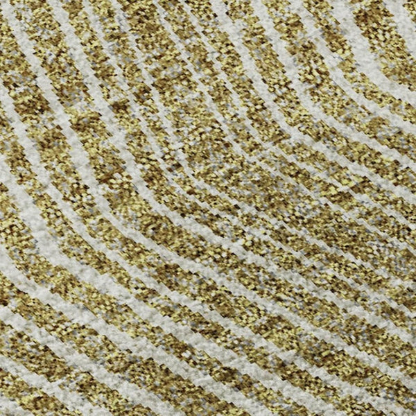 HomeRoots 10' X 14' Ivory Beige Geometric Area Rug - Washable, UV Protected, Stylish & Durable for Modern Homes 676194