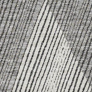 HomeRoots 9' X 12' Contemporary Pewter Gold Ivory Geometric Washable Area Rug with UV Protection & Comfort 676217