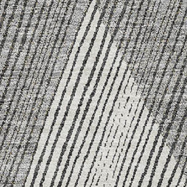 HomeRoots 9' X 12' Contemporary Pewter Gold Ivory Geometric Washable Area Rug with UV Protection & Comfort 676217