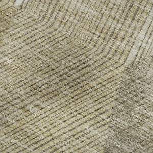 HomeRoots 8' X 10' Wheat Beige & Gray Geometric Area Rug – Washable, UV-Protected, Durable & Stylish Home Decor 676234