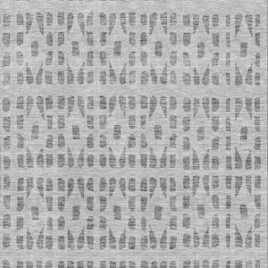 HomeRoots 9' X 12' Stylish Gray & Silver Geometric Washable Area Rug with UV Protection for Busy Homes 676265