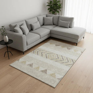 HomeRoots 10' X 14' Southwestern Washable Area Rug - Durable, Stylish, UV Protected, Ideal for Homes with Kids & Pets 676374