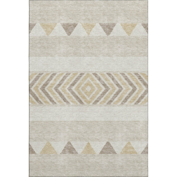 HomeRoots 10' X 14' Southwestern Washable Area Rug - Durable, Stylish, UV Protected, Ideal for Homes with Kids & Pets 676374