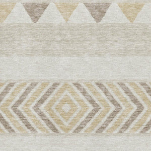 HomeRoots 10' X 14' Southwestern Washable Area Rug - Durable, Stylish, UV Protected, Ideal for Homes with Kids & Pets 676374