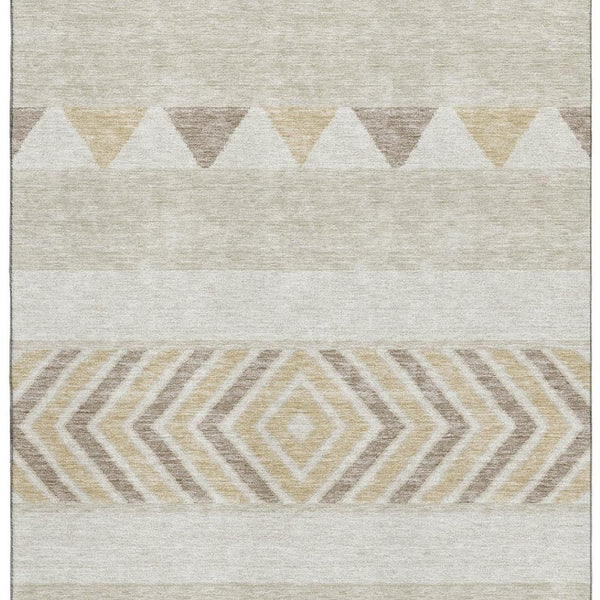 HomeRoots 10' X 14' Southwestern Washable Area Rug - Durable, Stylish, UV Protected, Ideal for Homes with Kids & Pets 676374