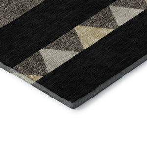 HomeRoots 9' X 12' Stylish Southwestern Washable Area Rug with UV Protection - Durable, Stain-Resistant Design 676379