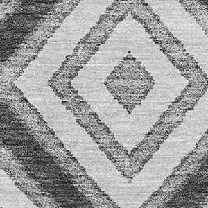 HomeRoots 10' Southwestern Washable Gray Charcoal & Silver Area Rug - UV Protected, Stain-Resistant Design! 676398