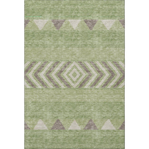 HomeRoots 9' X 12' Southwestern Washable Area Rug - Stain Resistant, UV Protected, Durable & Stylish Foundation 676403