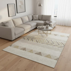HomeRoots 10' X 14' Southwestern Washable Area Rug - UV Protected, Durable, Stylish for Homes with Kids & Pets 676410
