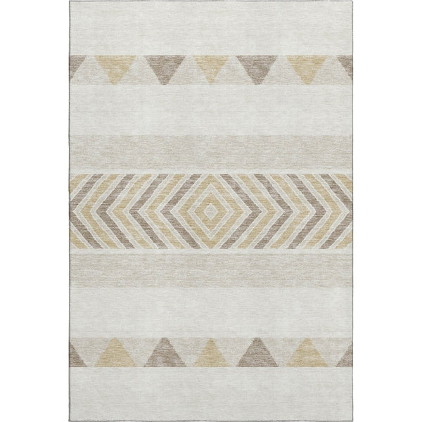 HomeRoots 10' X 14' Southwestern Washable Area Rug - UV Protected, Durable, Stylish for Homes with Kids & Pets 676410