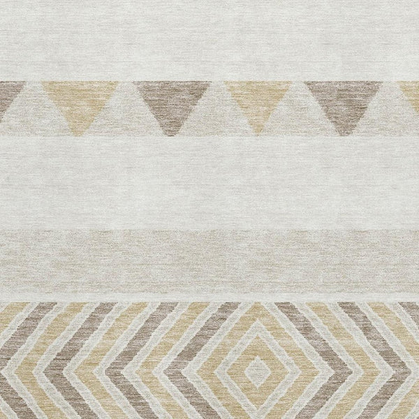 HomeRoots 10' X 14' Southwestern Washable Area Rug - UV Protected, Durable, Stylish for Homes with Kids & Pets 676410