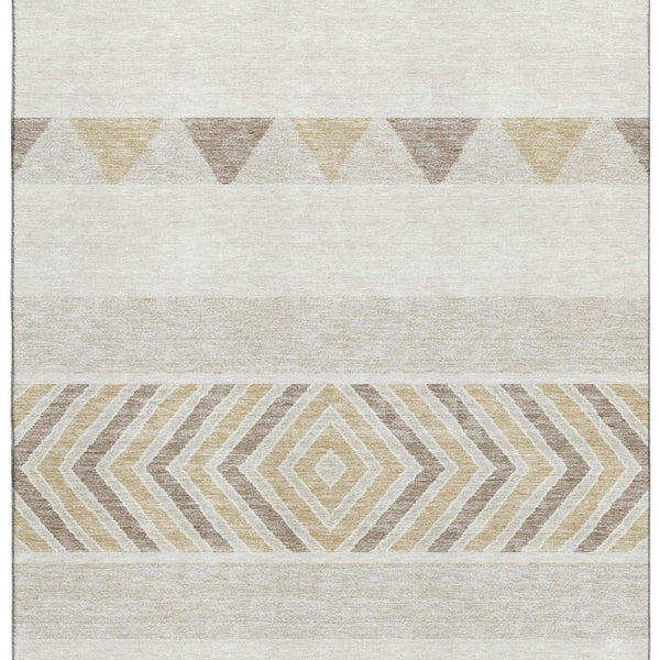 HomeRoots 10' X 14' Southwestern Washable Area Rug - UV Protected, Durable, Stylish for Homes with Kids & Pets 676410