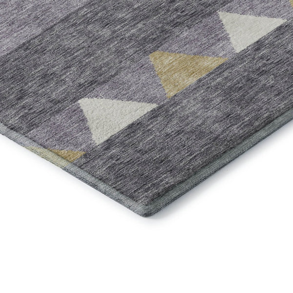 HomeRoots 10' Southwestern Area Rug in Lavender, Ivory & Gold - Washable, UV-Protected, Stain-Resistant Décor 676416