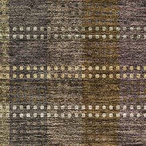 HomeRoots 8' X 10' Brown Ivory And Plum Plaid Washable Area Rug - Durable, Stain-Resistant & UV Protected 676450