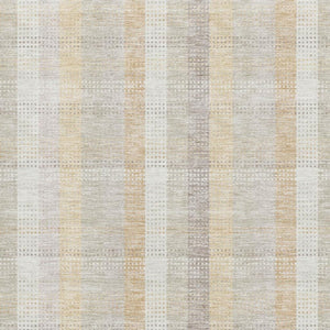 HomeRoots 8' X 10' Ivory Beige & Gray Plaid Washable Area Rug - Durable, Stylish, UV-Protected for Homes 676462