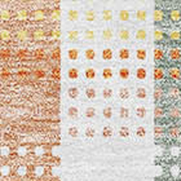 HomeRoots 5' X 8' Peach Ivory Yellow Plaid Washable Area Rug - Durable, UV Protected, Perfect for Busy Homes! 676472