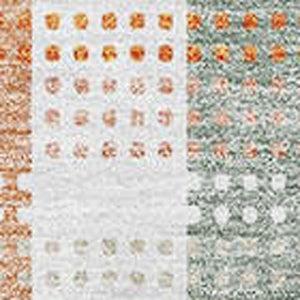 HomeRoots 9' X 12' Peach Ivory Yellow Plaid Washable Area Rug - Durable, Stain Resistant, UV Protected Comfort! 676475
