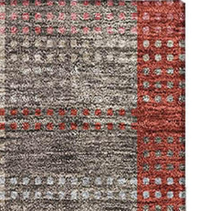 HomeRoots 8' X 10' Washable Plaid Area Rug in Red, Pink & Gray – Durable, UV-Protected, Perfect for Any Room! 676492
