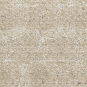 HomeRoots 10' X 14' Beige Geometric Area Rug - Washable, UV Protected, Stain Resistant, Perfect for Busy Homes! 676548