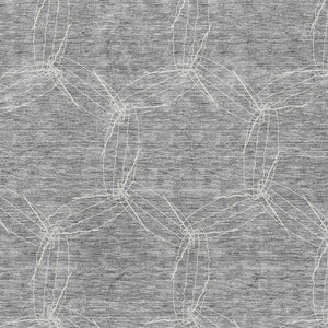 HomeRoots 9' X 12' Stylish Gray and Ivory Geometric Area Rug - Washable, UV Protected, Pet Friendly Design! 676565