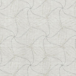 HomeRoots 8' X 10' Ivory and Gray Geometric Area Rug - Washable, UV Protected, Durable for High-Traffic Spaces 676570