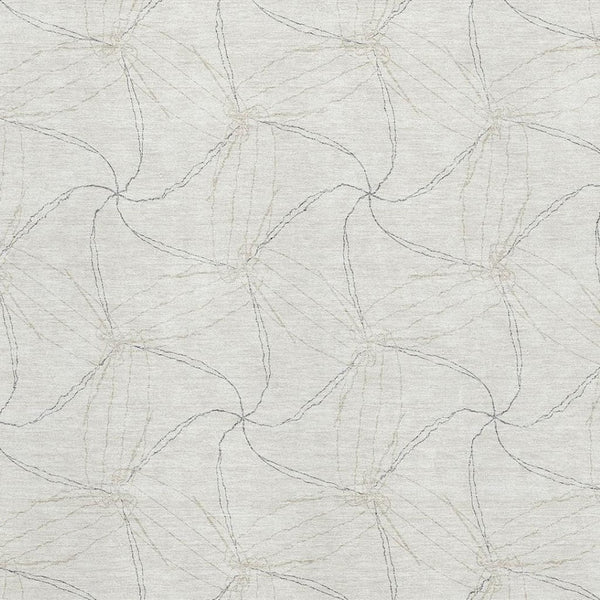 HomeRoots 10' X 14' Ivory and Gray Geometric Washable Area Rug – Durable, UV-Protected, Stain-Resistant Design! 676572
