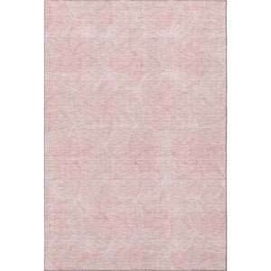 HomeRoots 8' X 10' Pink Geometric Washable Area Rug with UV Protection - Durable, Stylish & Easy Care Option 676594