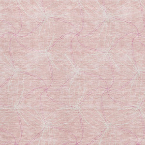 HomeRoots 10' Pink and Ivory Geometric Washable Area Rug - Durable, Stain-Resistant, UV-Protected for Homes 676596