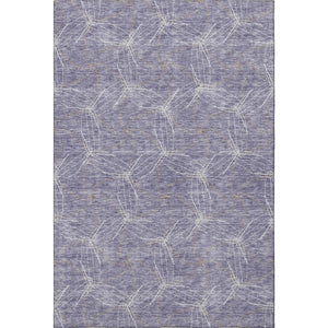 HomeRoots 8' X 10' Stylish Purple & Ivory Geometric Area Rug - Washable, UV Protected, Pet-Friendly Décor! 676600