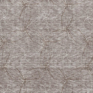 HomeRoots 10' X 14' Taupe & Ivory Geometric Washable Area Rug - UV Protected, Stain-Resistant, Family-Friendly! 676608