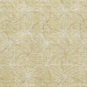 HomeRoots 8' X 10' Modern Wheat and Ivory Geometric Area Rug - Washable, Stain-Resistant, UV Protected Design 676612