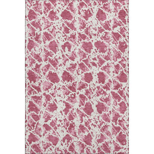 HomeRoots 5' X 8' Blush and Ivory Abstract Area Rug - Washable, UV-Protected, Durable for High-Traffic Spaces 676622