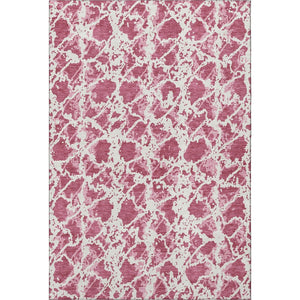 HomeRoots 9' X 12' Stylish Blush and Ivory Abstract Area Rug – Washable, Stain-Resistant with UV Protection! 676625